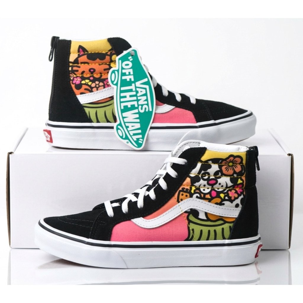 New! Size: 3 Kid | Vans Sk8-Hi Zip Mythical Cat & Dog